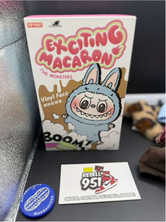 pop mart Other - Pop Mart The Monsters Exciting Macaron Blind Box Vinyl Face Plush